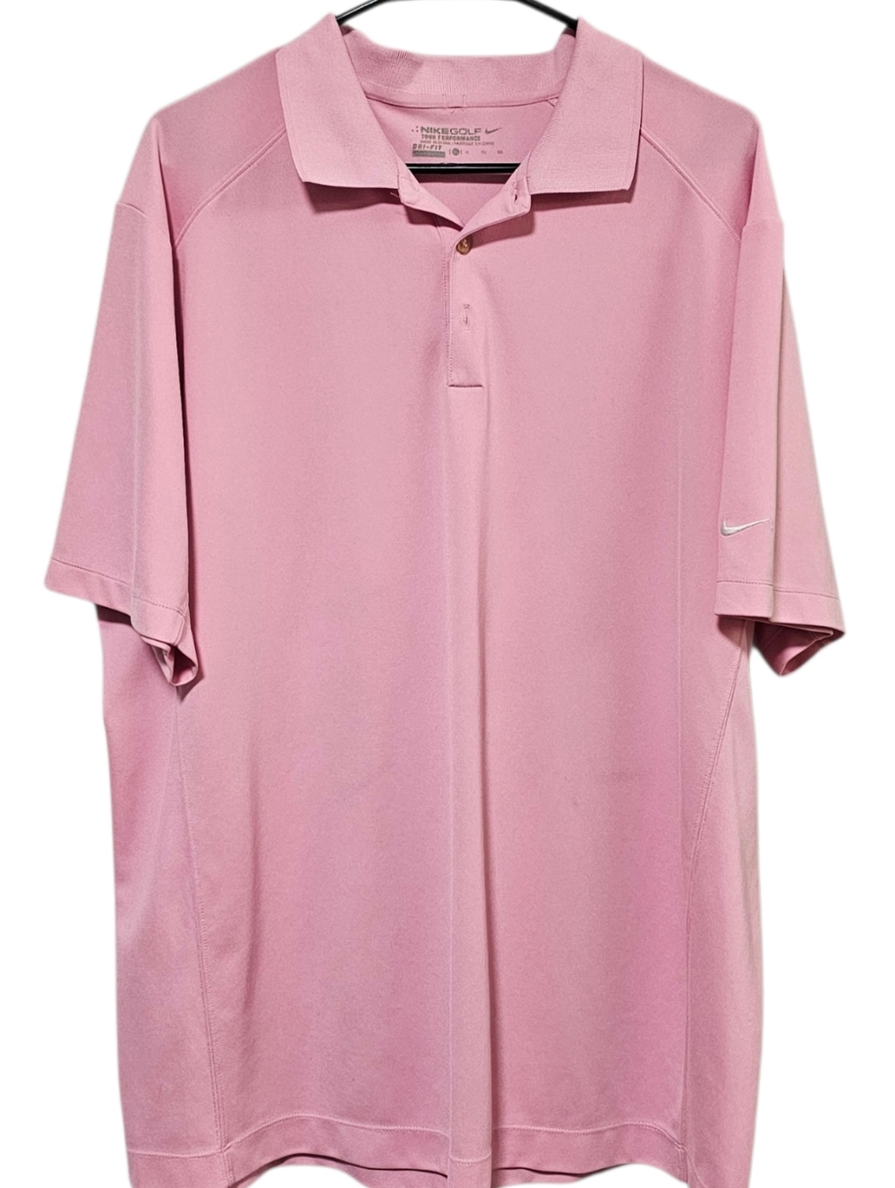 Nike Golf Tour Performance Dri-Fit Men's Pink Polo Sport Size XL